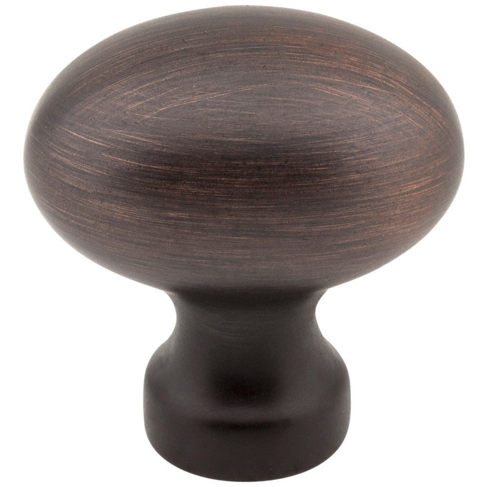 Hardware Resources 1-3/16" Overall Length Satin Nickel Football Bordeaux Cabinet Knob