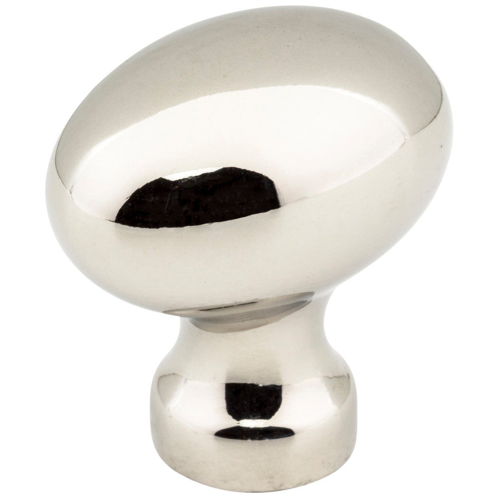 Hardware Resources 1-3/16" Overall Length Satin Nickel Football Bordeaux Cabinet Knob
