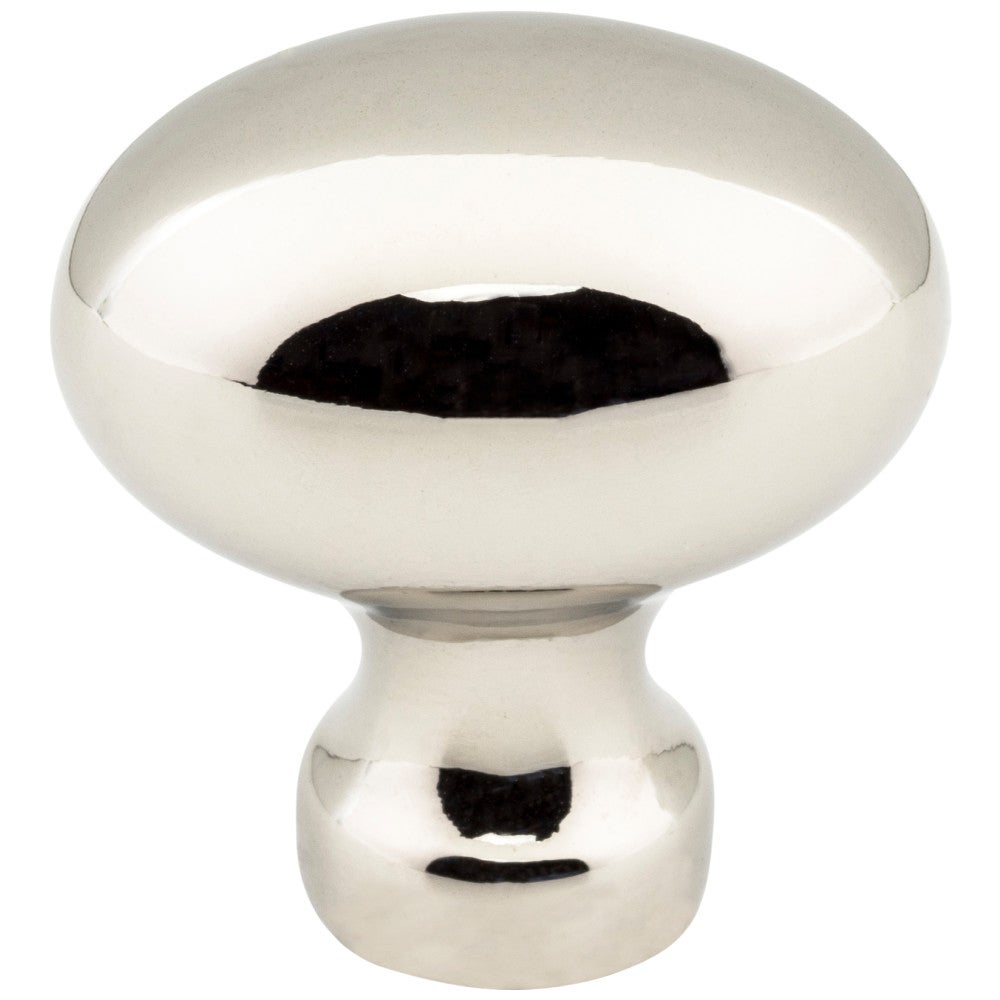 Hardware Resources 1-3/16" Overall Length Satin Nickel Football Bordeaux Cabinet Knob