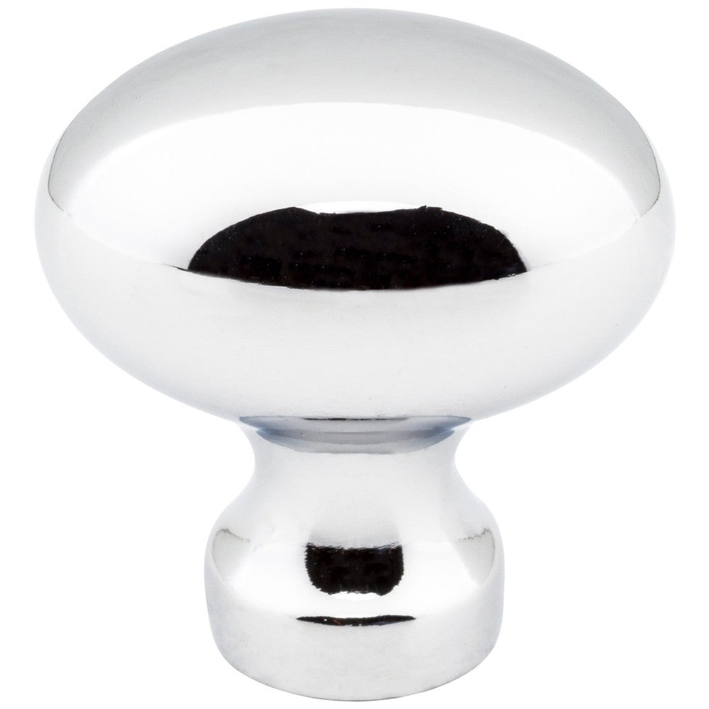 Hardware Resources 1-3/16" Overall Length Satin Nickel Football Bordeaux Cabinet Knob