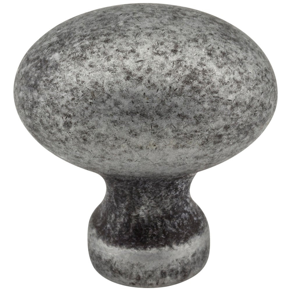Hardware Resources 1-3/16" Overall Length Satin Nickel Football Bordeaux Cabinet Knob