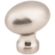 Hardware Resources 1-3/16" Overall Length Satin Nickel Football Bordeaux Cabinet Knob
