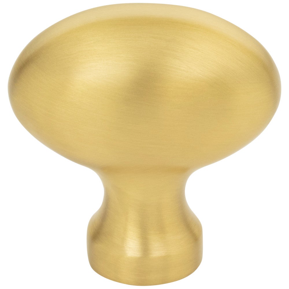 Hardware Resources 1-9/16" Overall Length Satin Nickel Football Lyon Cabinet Knob