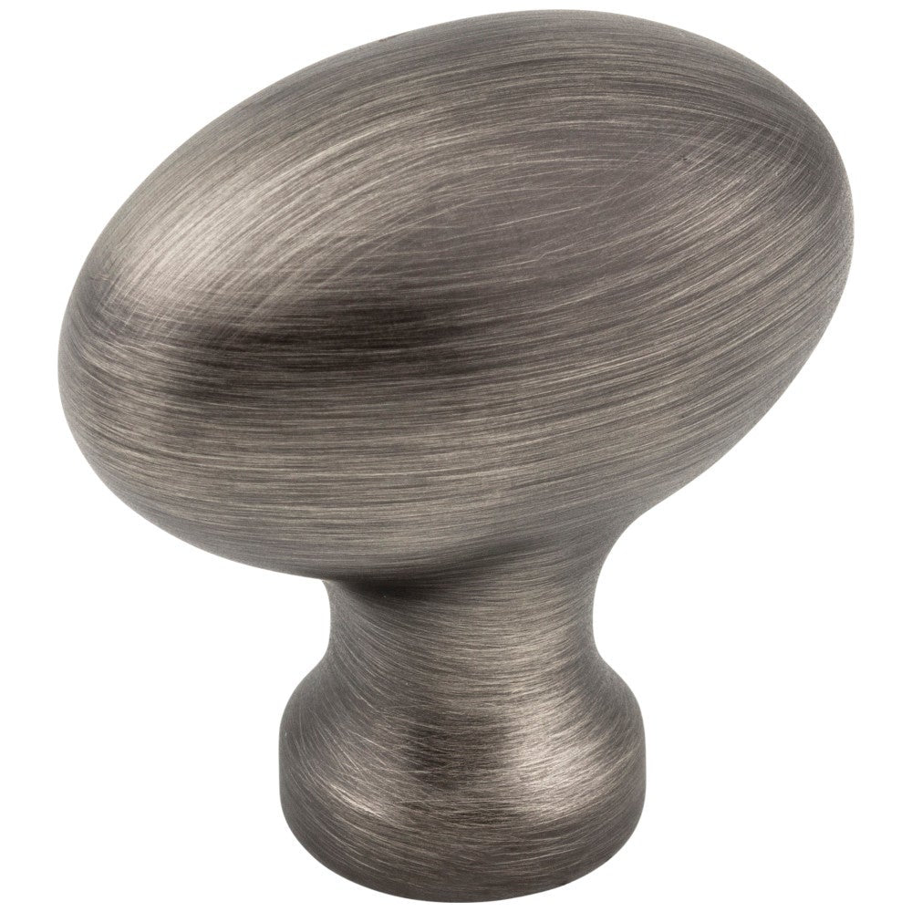 Hardware Resources 1-9/16" Overall Length Satin Nickel Football Lyon Cabinet Knob