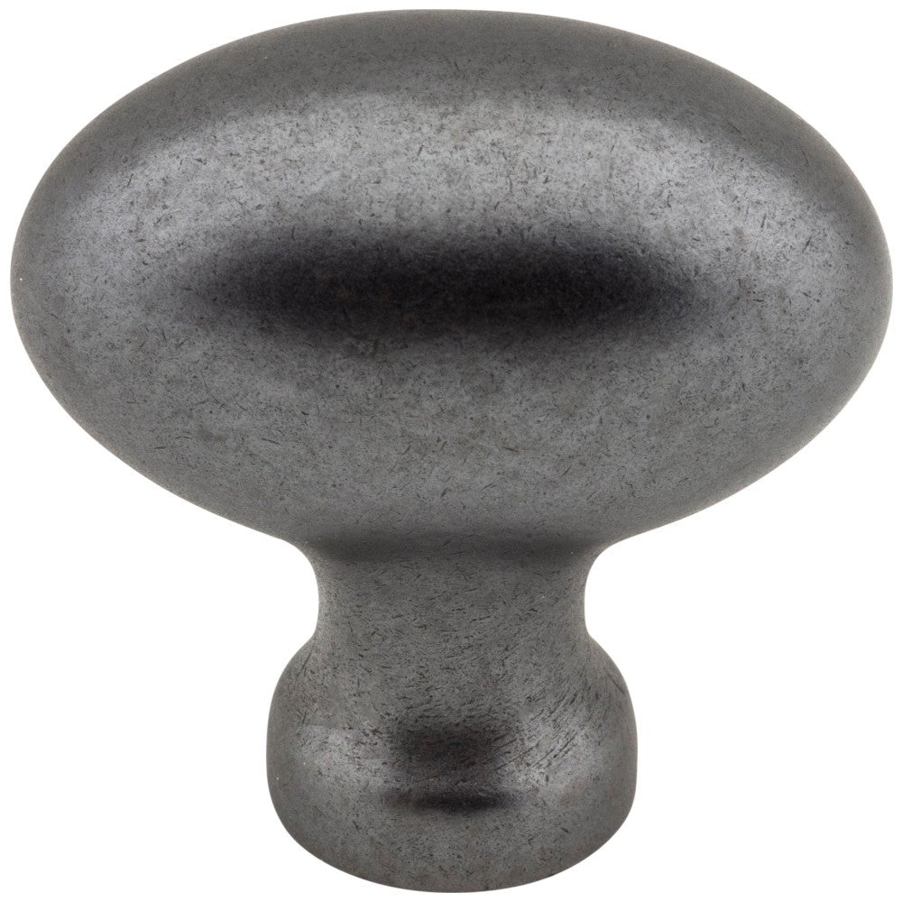 Hardware Resources 1-9/16" Overall Length Satin Nickel Football Lyon Cabinet Knob