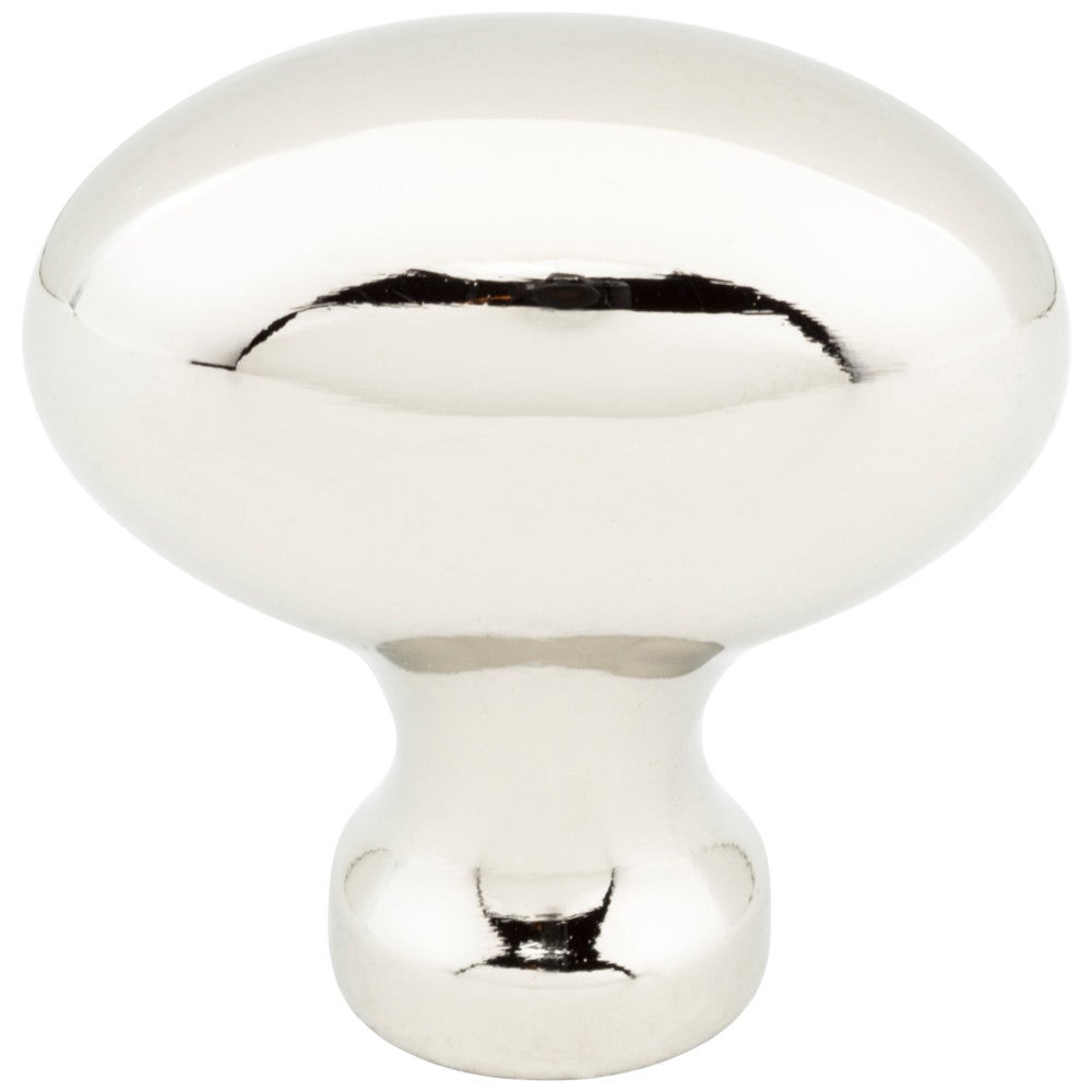 Hardware Resources 1-9/16" Overall Length Satin Nickel Football Lyon Cabinet Knob