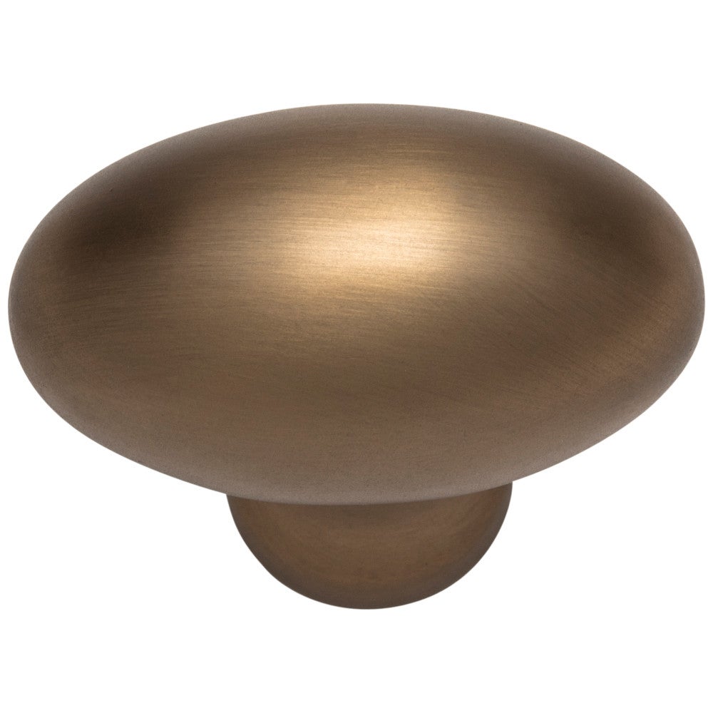 Hardware Resources 1-9/16" Overall Length Satin Nickel Football Lyon Cabinet Knob
