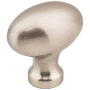Hardware Resources 1-9/16" Overall Length Satin Nickel Football Lyon Cabinet Knob
