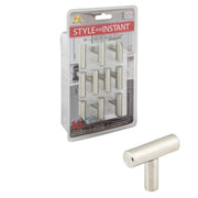 Hardware Resources 1-9/16" Overall Length Hollow Stainless Steel Naples Cabinet "T" Knob