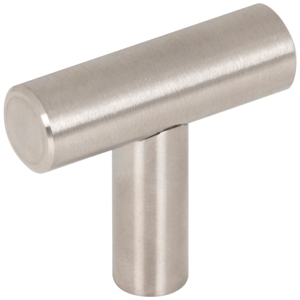 Hardware Resources 1-9/16" Overall Length Hollow Matte Black Stainless Steel Naples Cabinet "T" Knob
