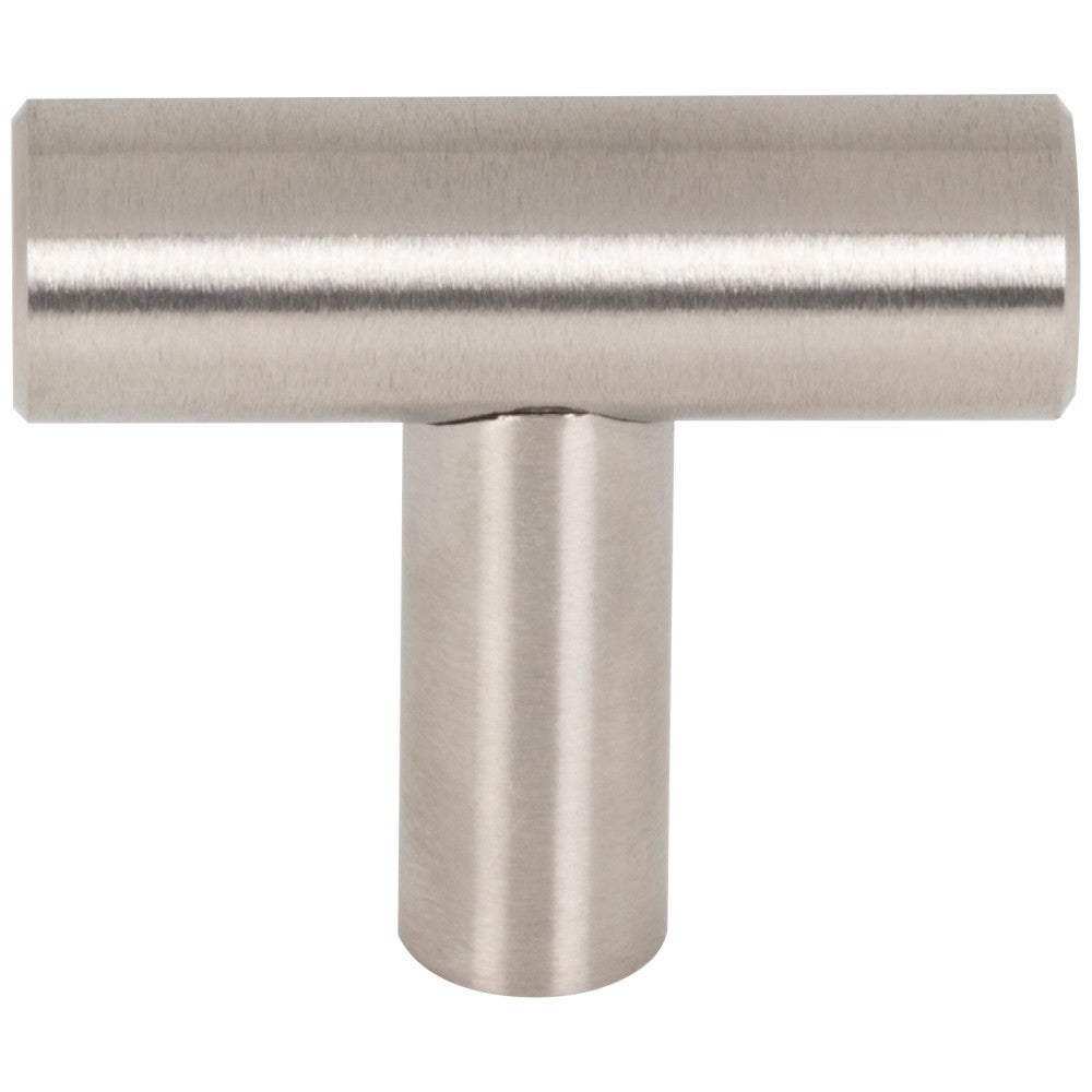 Hardware Resources 1-9/16" Overall Length Hollow Matte Black Stainless Steel Naples Cabinet "T" Knob