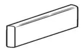 Block Blanco 2"x10" R – Bullnose Matte (Trim)