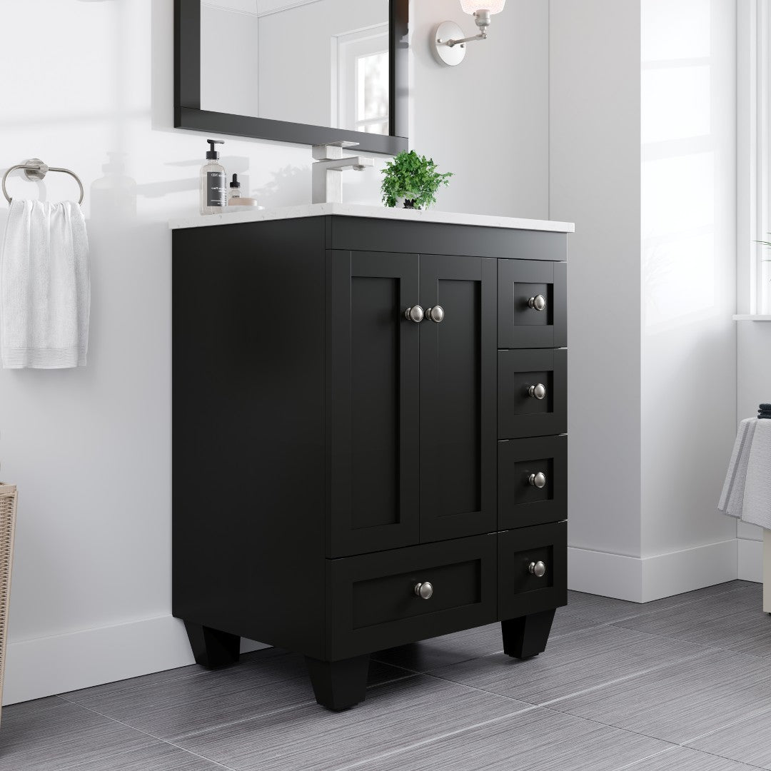 Eviva Acclaim Bath Vanity with Counter Top and Undermount Porcelain Sink (24"-30")
