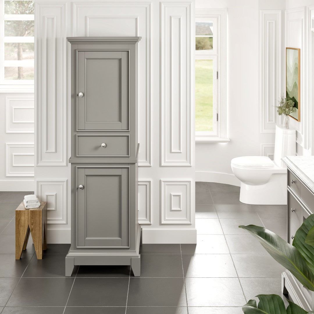 Eviva Elite Stamford 21 in. W x 18 in. D Freestanding Linen Cabinet
