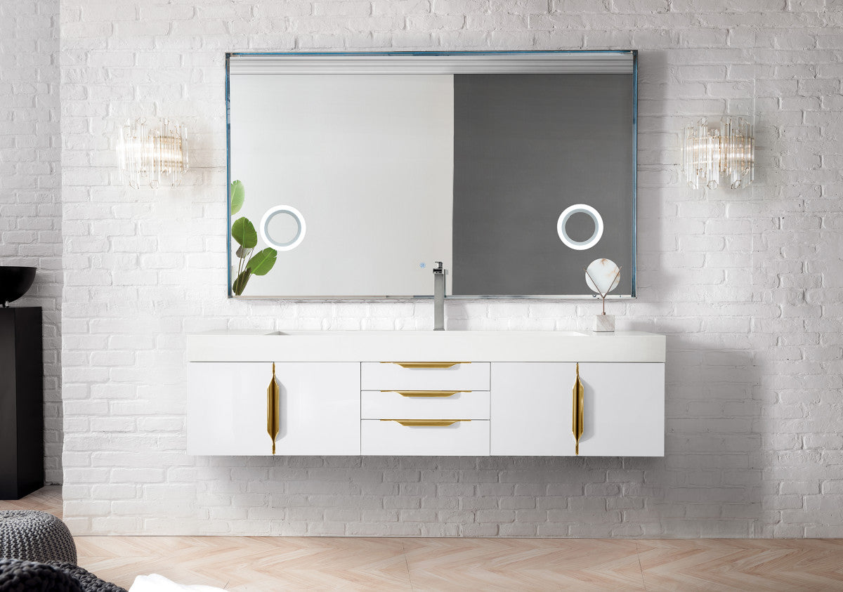 Columbia 72" Single Wall Mount Vanity Cabinet