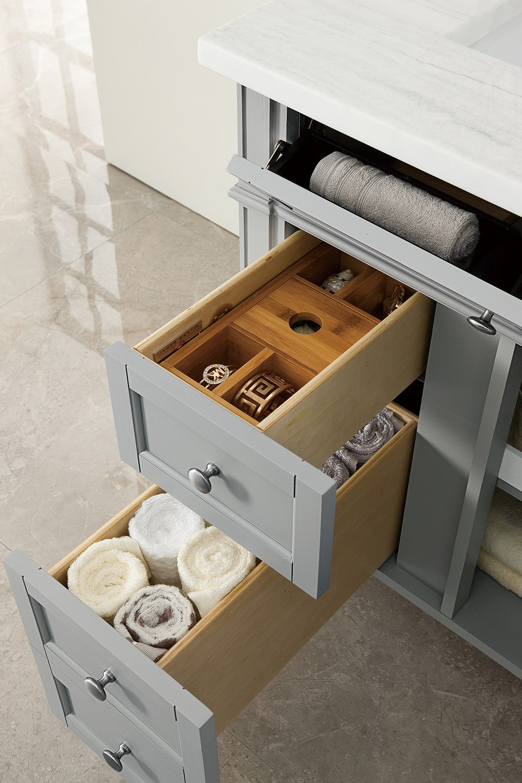 James Martin Brittany 30" Single Vanity in Urban Gray with 3cm Countertop