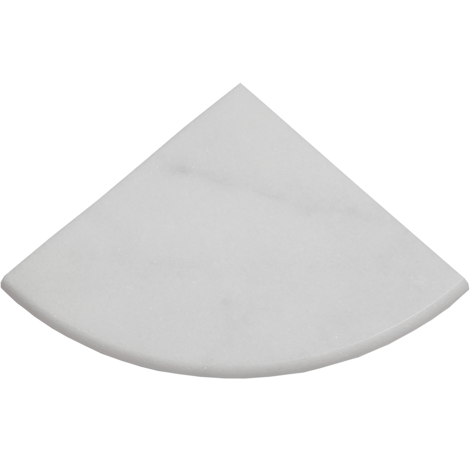 9x9 Milas White Marble Corner Shelf Polished Tile