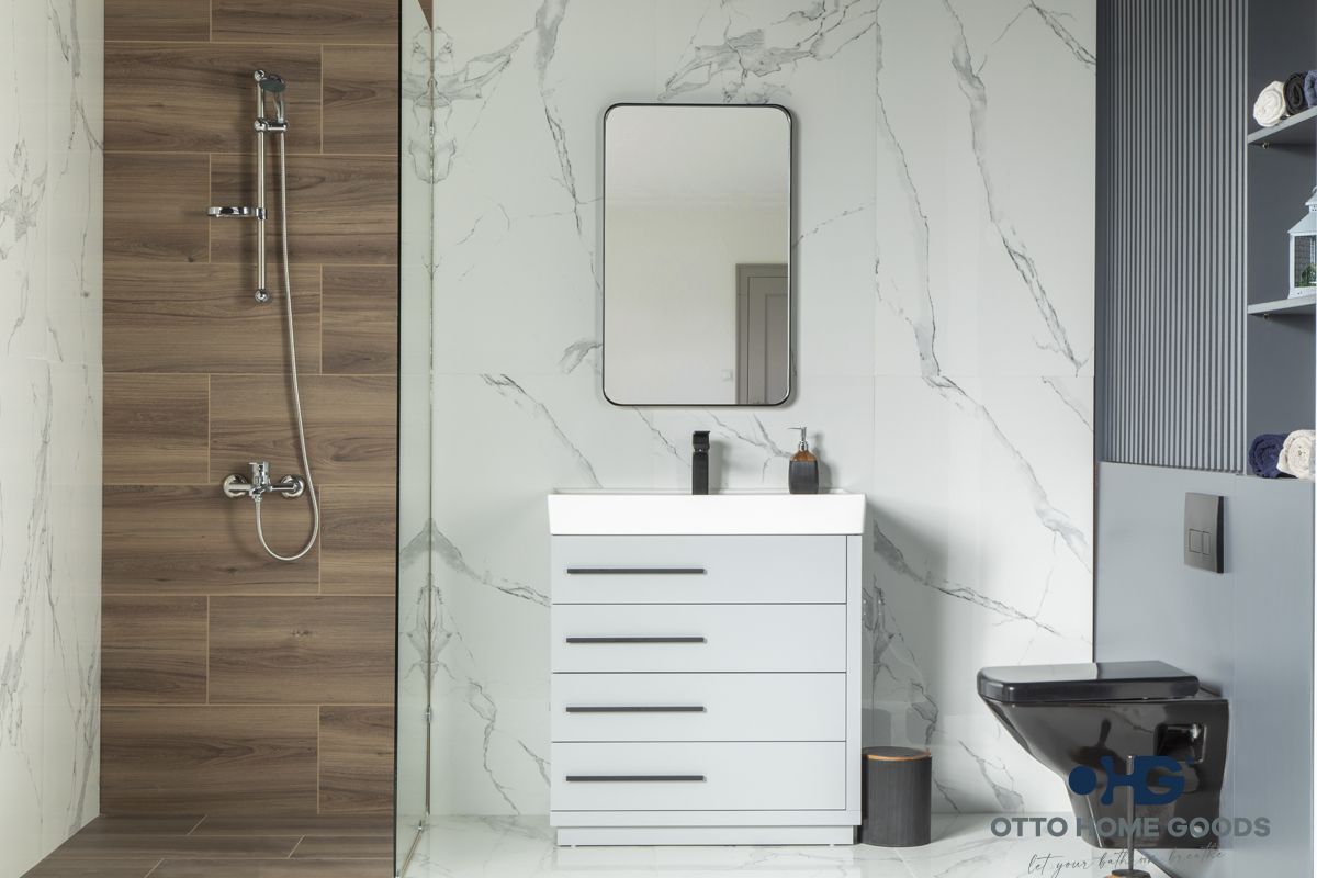 Adora 32" Light Gray Bathroom Cabinet