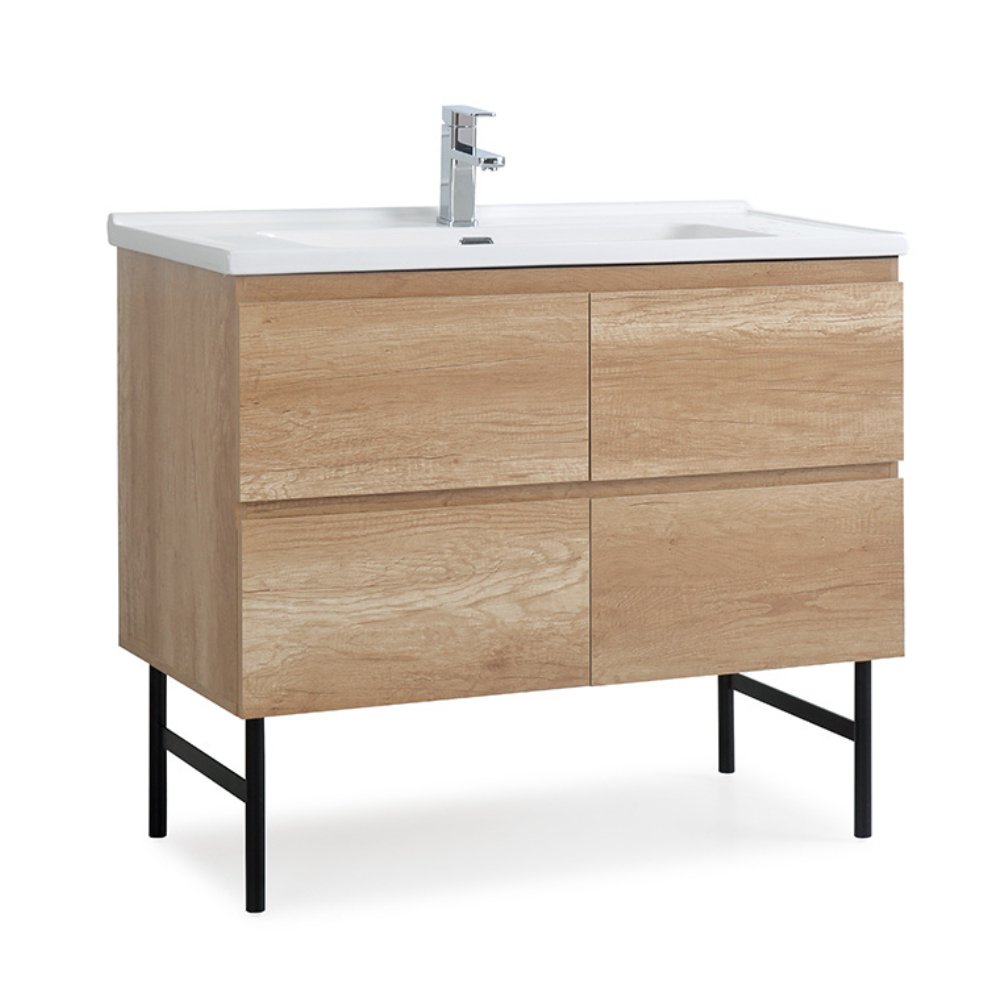 Chans Furniture GD-205WD 40 inch Modern Style Elvora Bathroom Sink Vanity