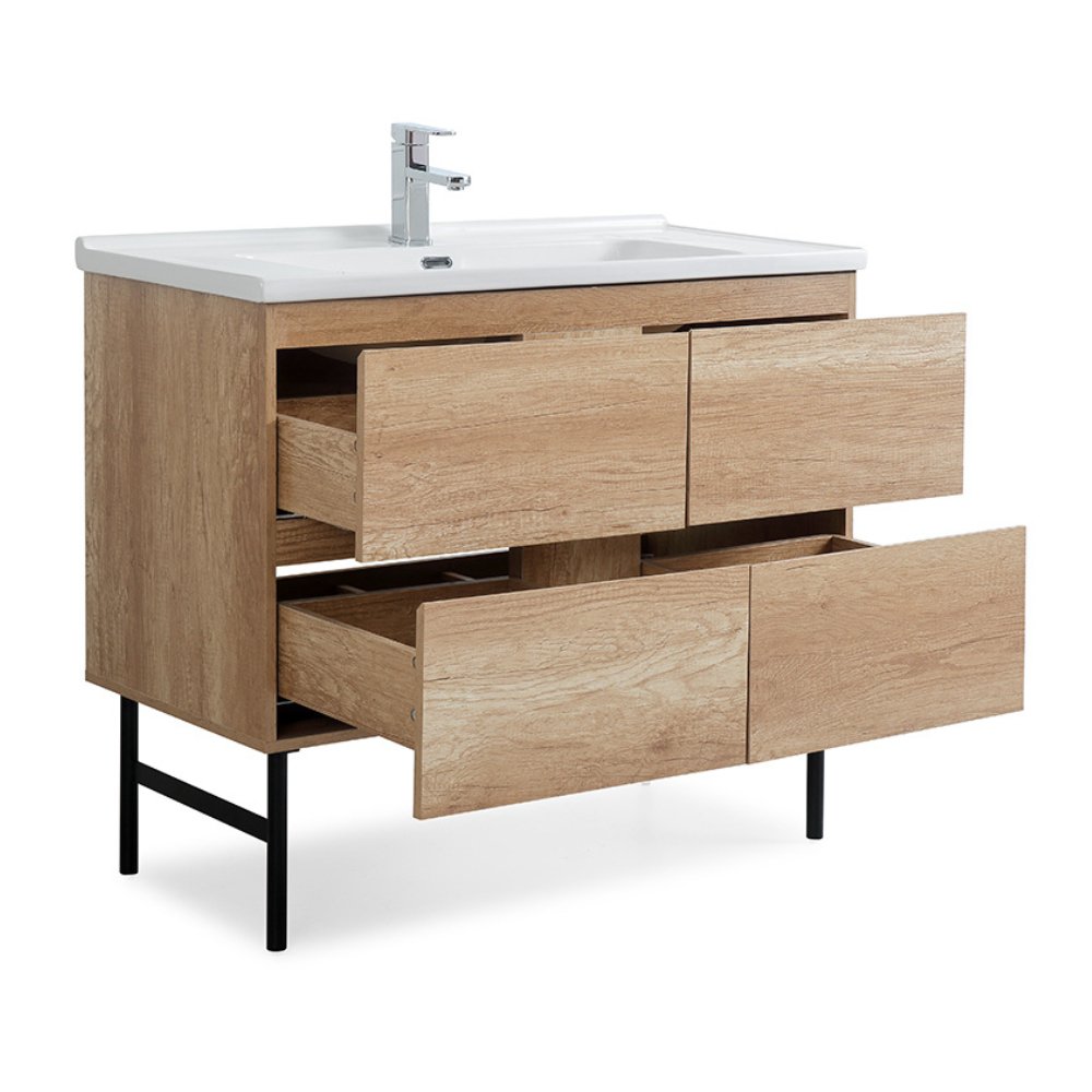 Chans Furniture GD-205WD 40 inch Modern Style Elvora Bathroom Sink Vanity