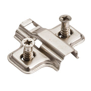 Hardware Resources HR MAX Standard Duty 3 mm Non-Cam Adjustable Steel Plate with Euro Screws for 500 Series European Hinges