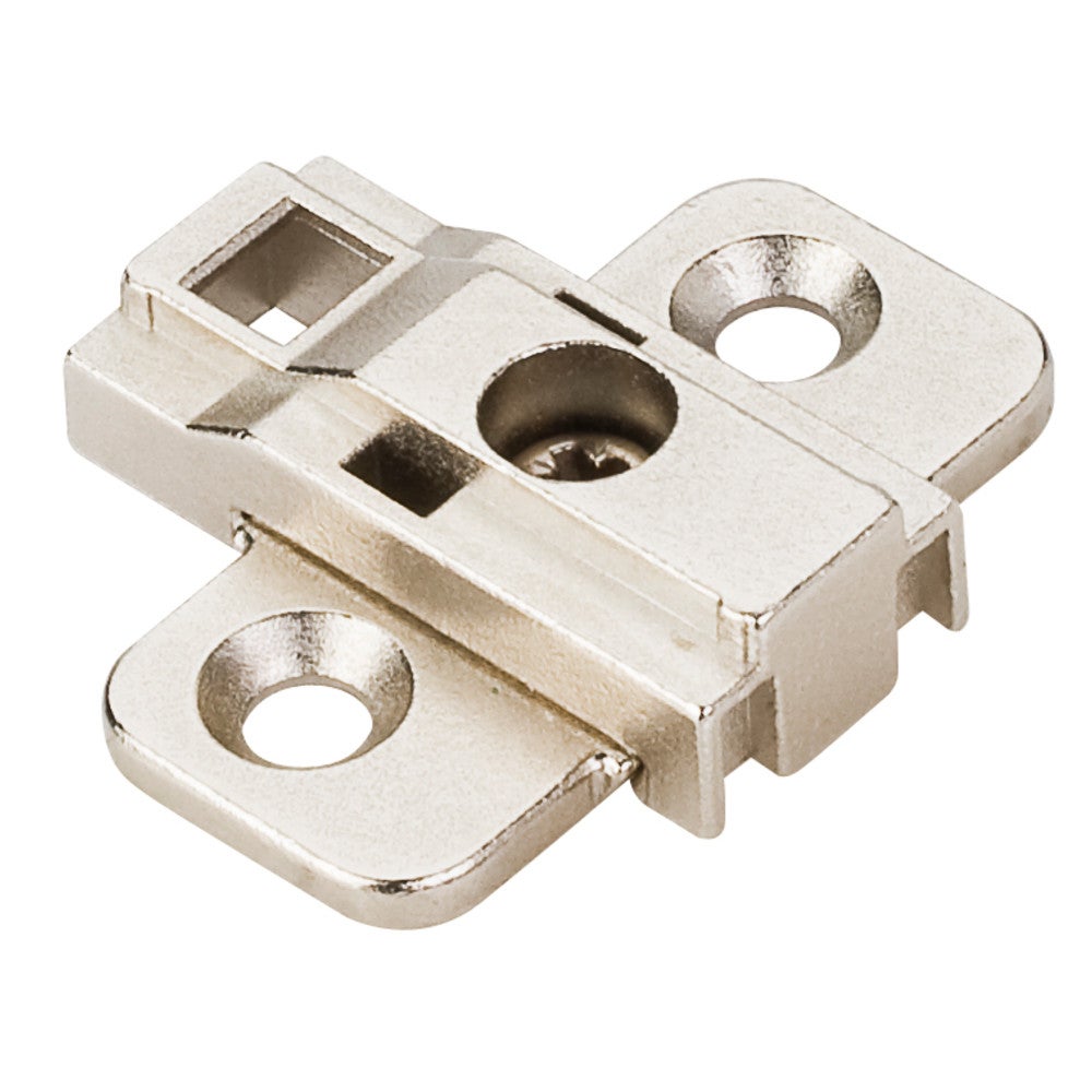 Hardware Resources HR MAX Heavy Duty 0 mm Zinc Cam Adjustable Zinc Die Cast Plate without Screws for 500 Series Euro Hinges