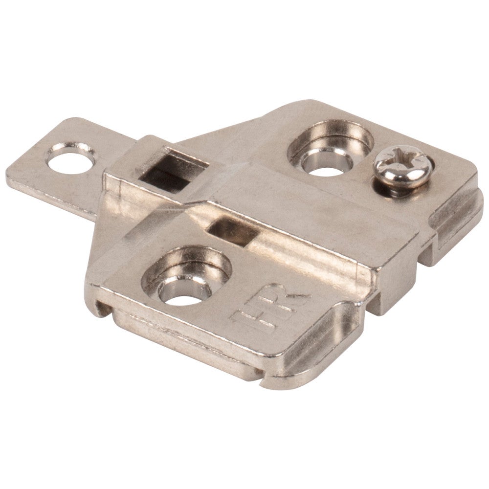 Hardware Resources HR MAX Heavy Duty 0 mm Cam Adjustable 3 Hole Zinc Die Cast Plate without Screws for 500 Series European Hinges