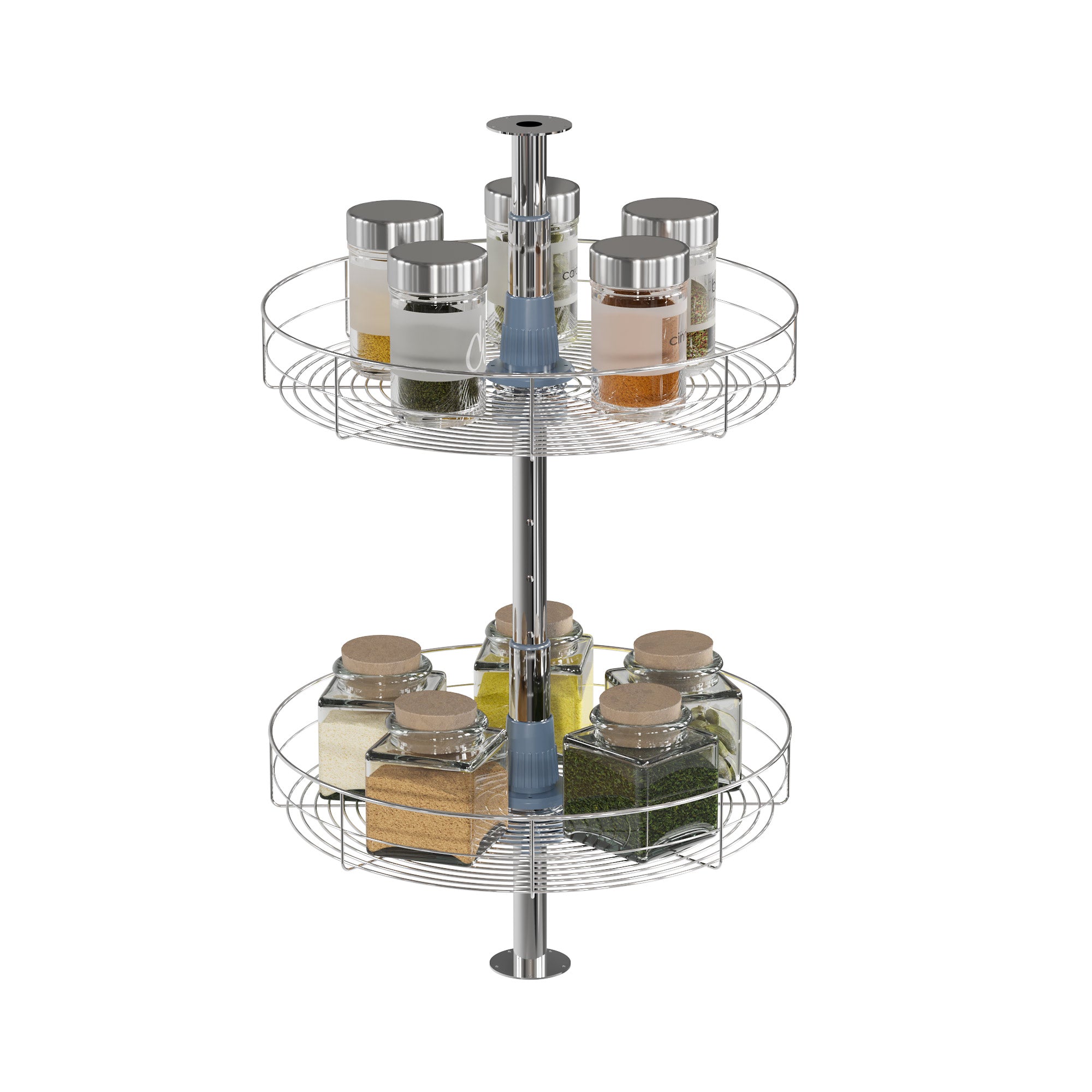 30"H Wall Corner Lazy Susan-4001 360D