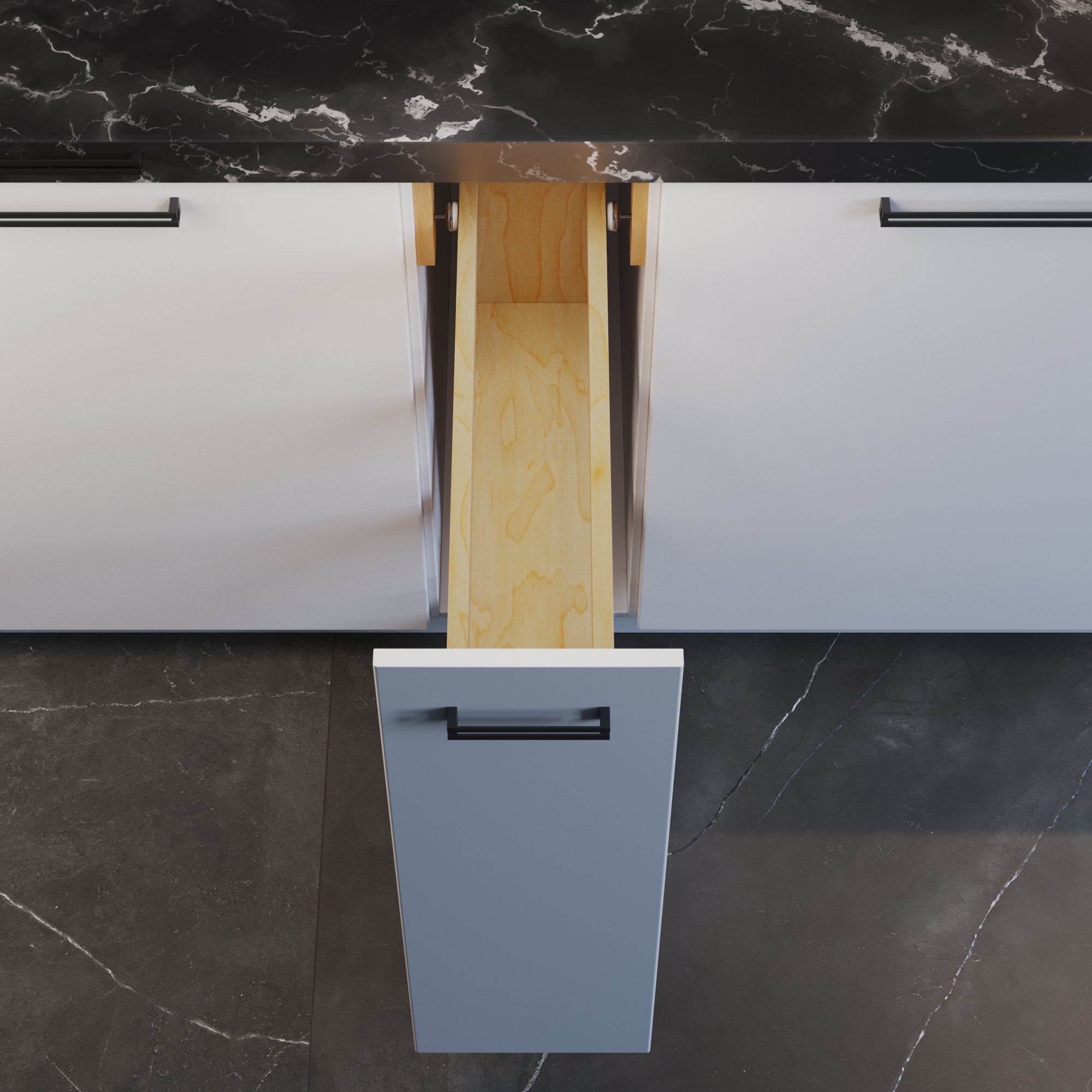 5" Base Pullout Organizer with Adjustable Shelves-4004 0524
