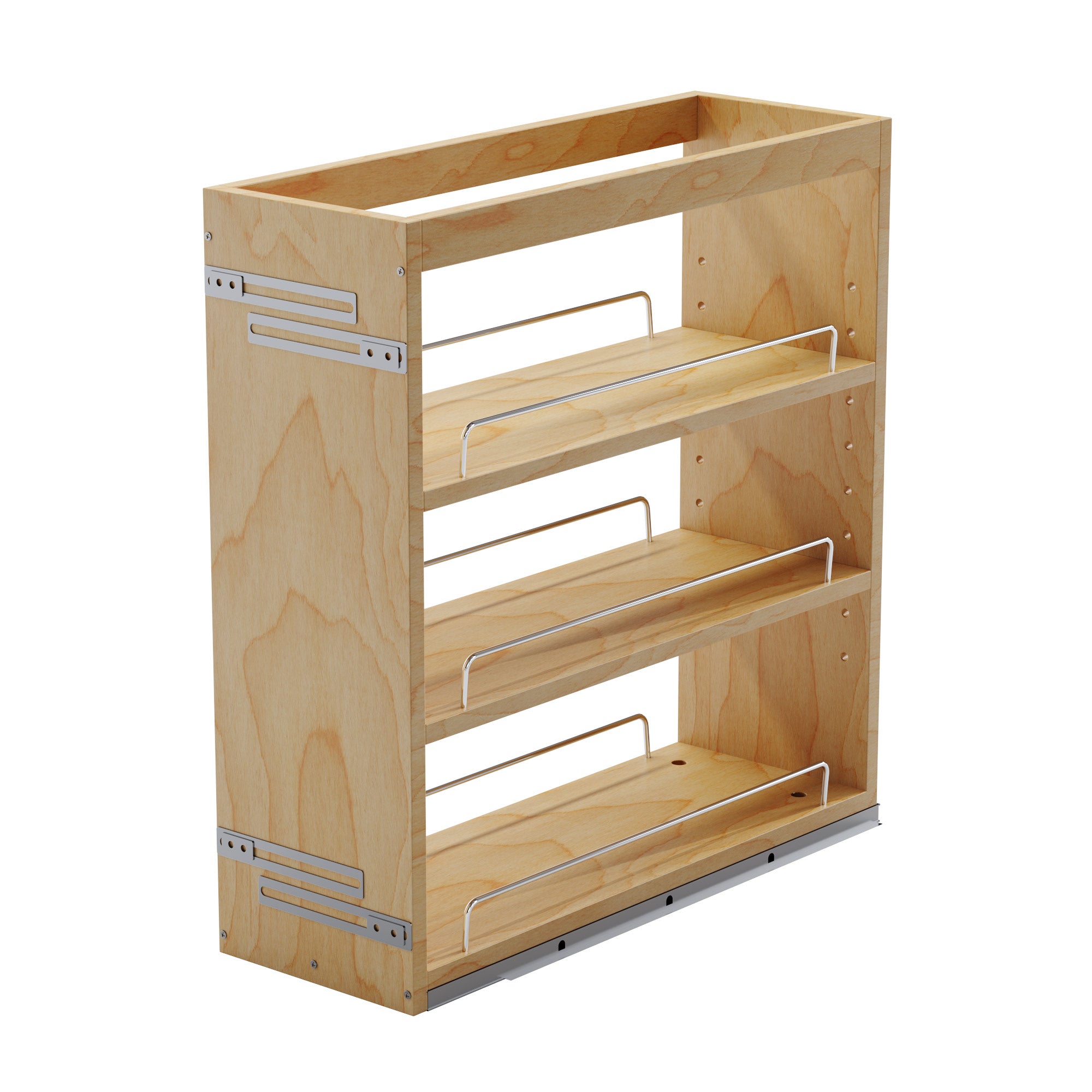 8" Base Pullout Organizer with Adjustable Shelves-4004 0824