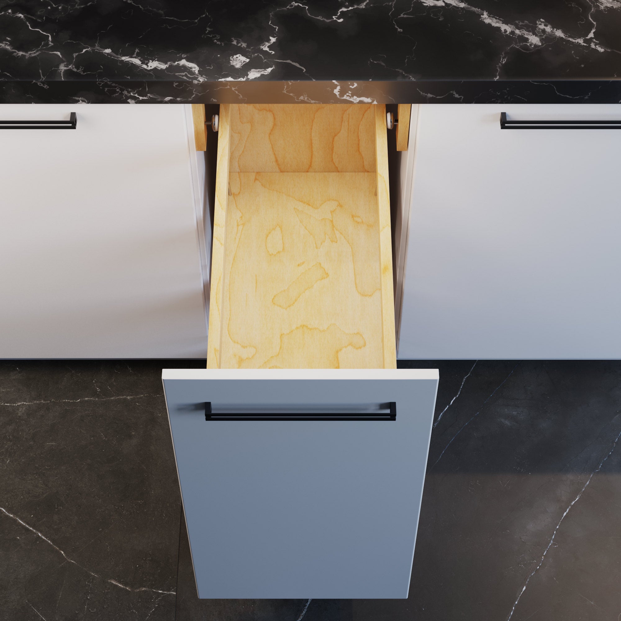 10" Base Pullout Organizer with Adjustable Shelvess-4004 1024