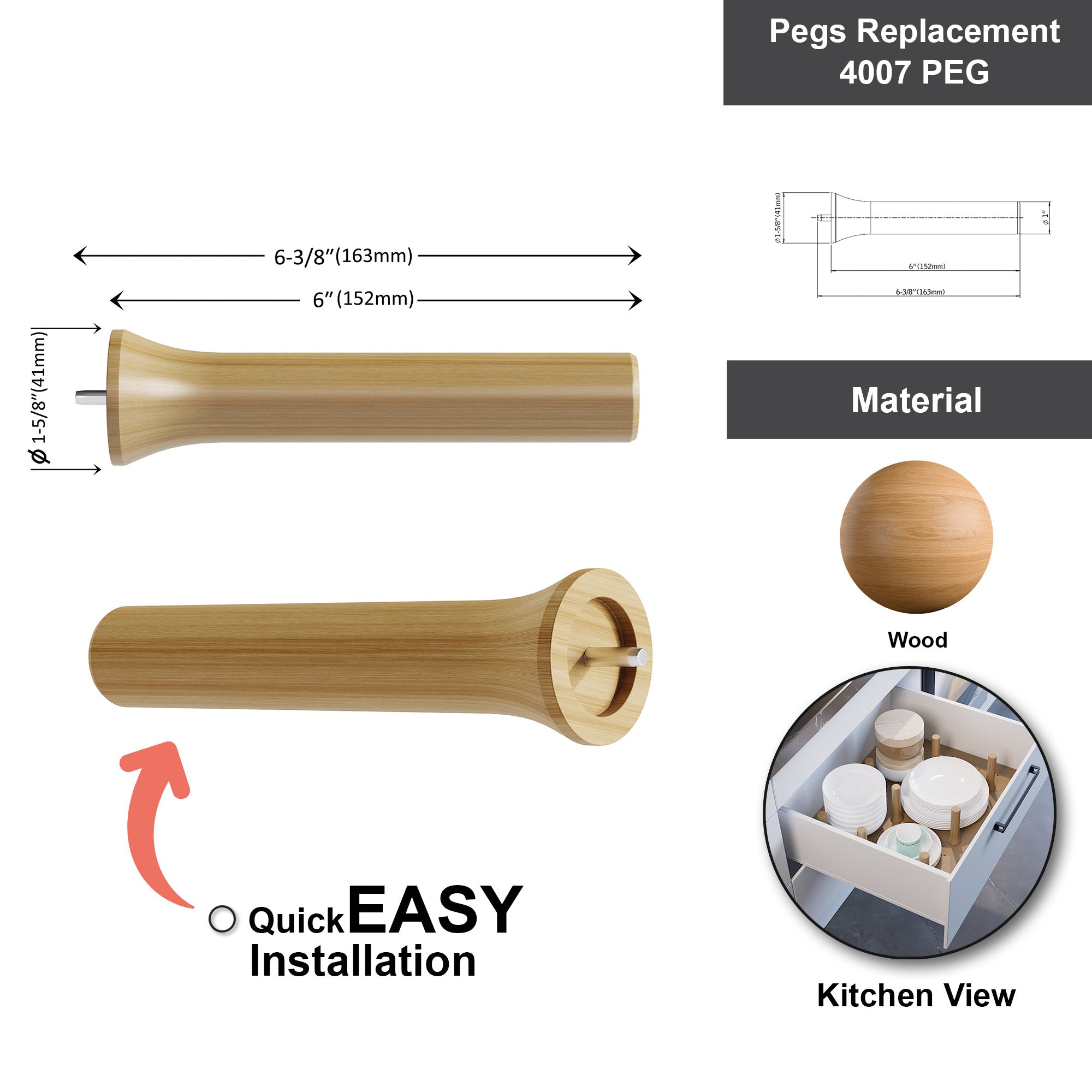 Pegs Replacement-4007 PEG