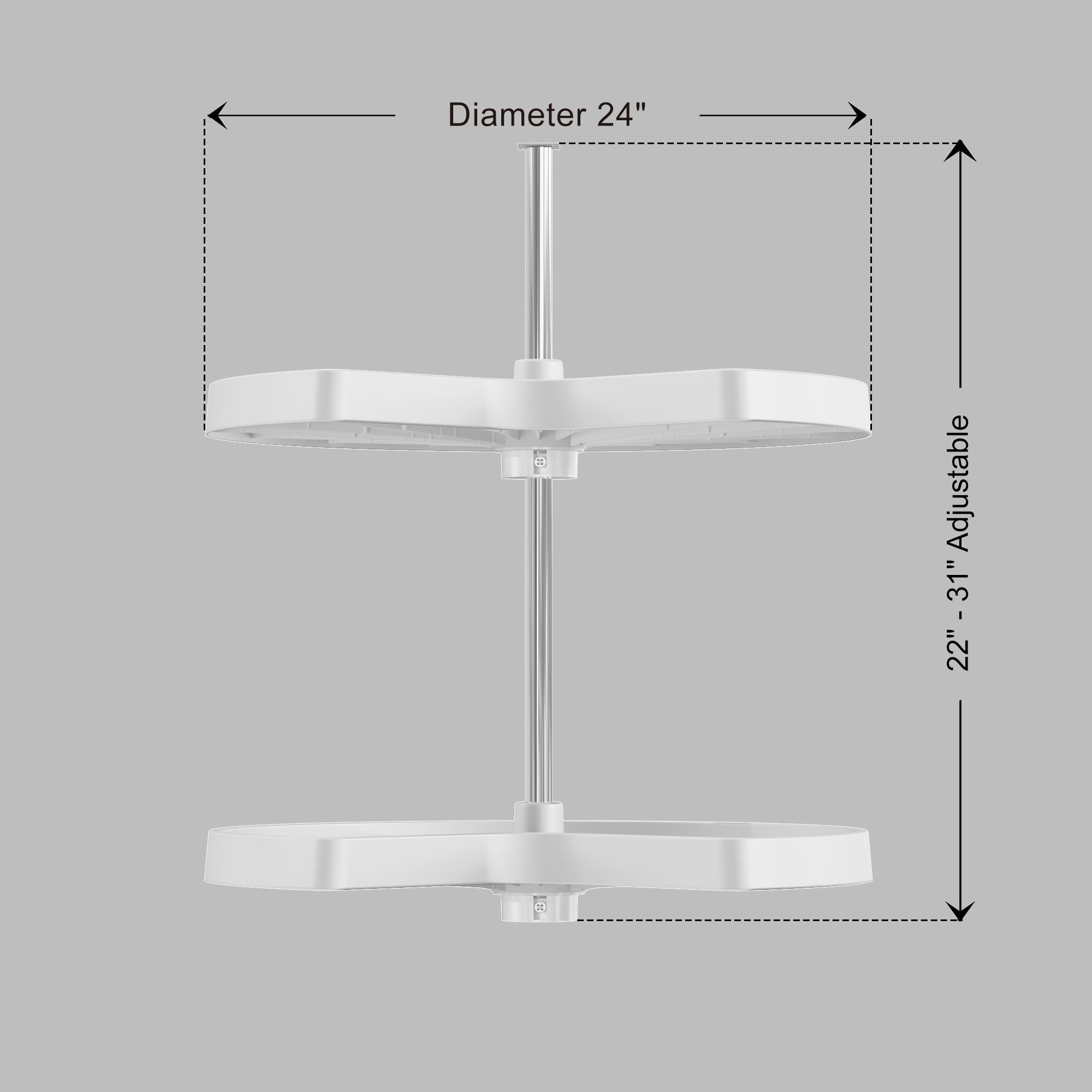 White Plastic Lazy Susan 270 - 4011 270 Series