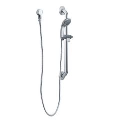 Moen CAPSTONE 3F HH SHR W/GRAB BAR CHR 40124