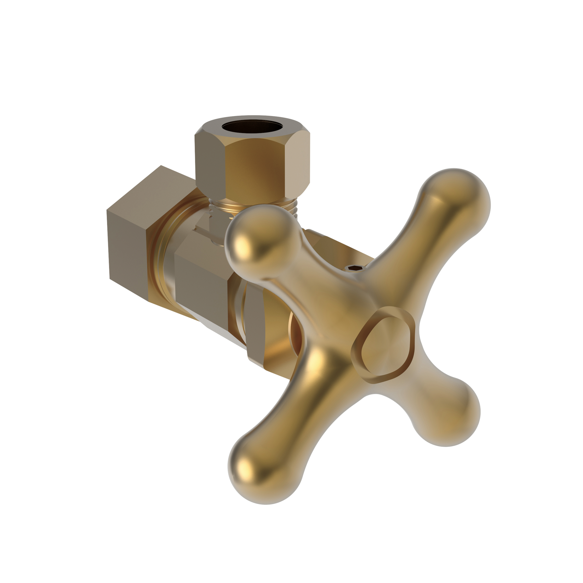 Newport Brass Brasstech Angle Valve, 1/2" Compression