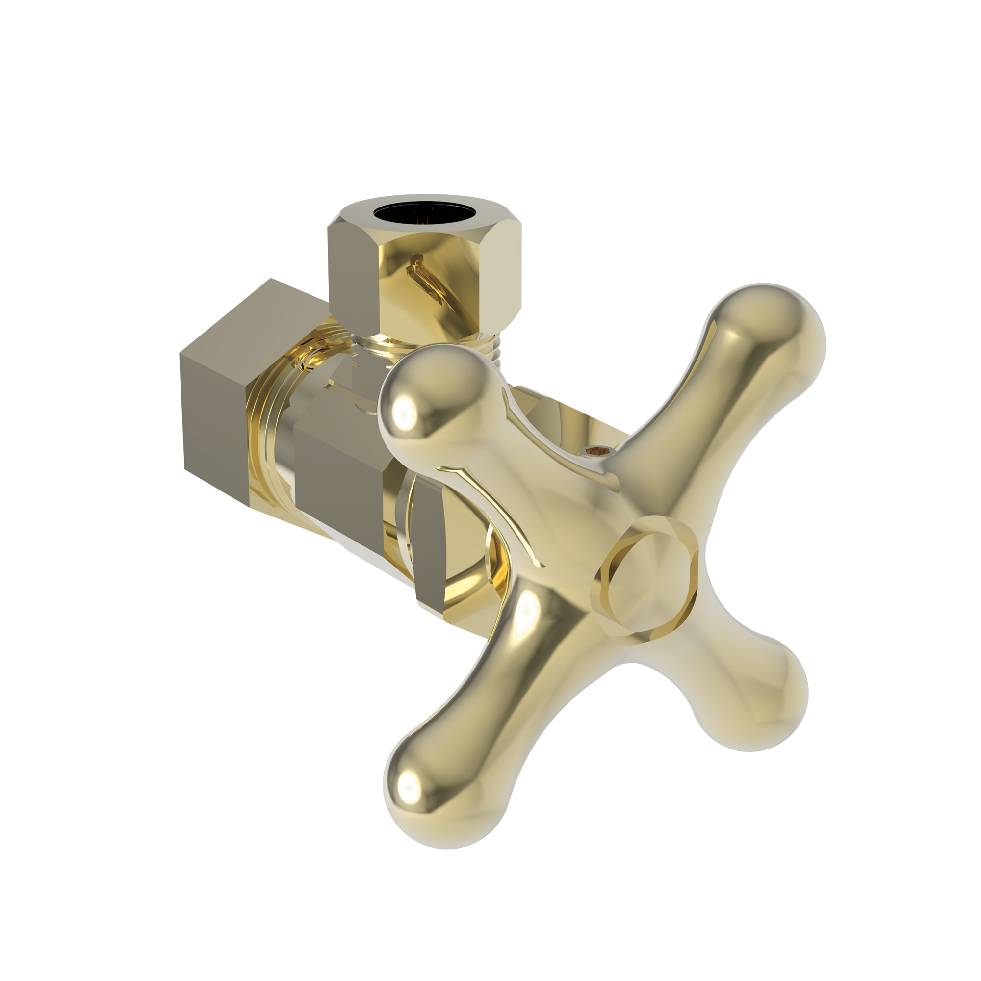 Newport Brass Brasstech Angle Valve, 1/2" Compression