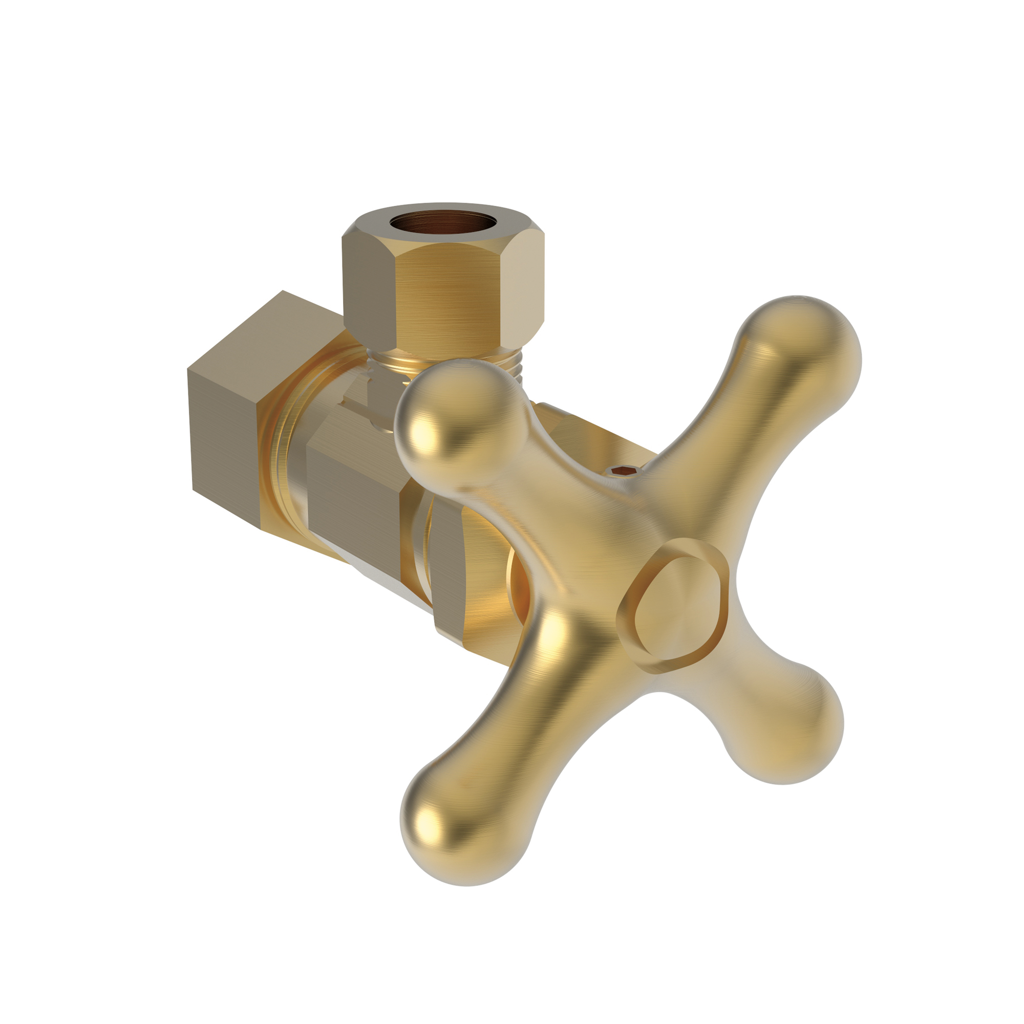 Newport Brass Brasstech Angle Valve, 1/2" Compression