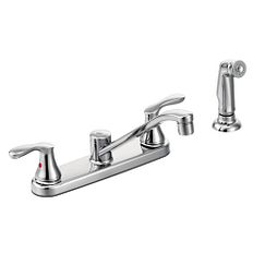 Moen CSTN KD 2H W/ SS CHR 40618