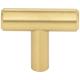 Hardware Resources 1-9/16" Overall Length Satin Nickel Naples Cabinet "T" Knob