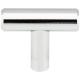 Hardware Resources 1-9/16" Overall Length Satin Nickel Naples Cabinet "T" Knob