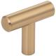 Hardware Resources 1-9/16" Overall Length Satin Nickel Naples Cabinet "T" Knob