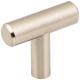 Hardware Resources 1-9/16" Overall Length Satin Nickel Naples Cabinet "T" Knob