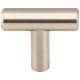 Hardware Resources 1-9/16" Overall Length Satin Nickel Naples Cabinet "T" Knob