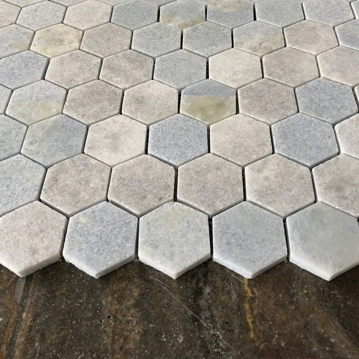 Blue Celeste Hexagon 2" Polished Mosaic