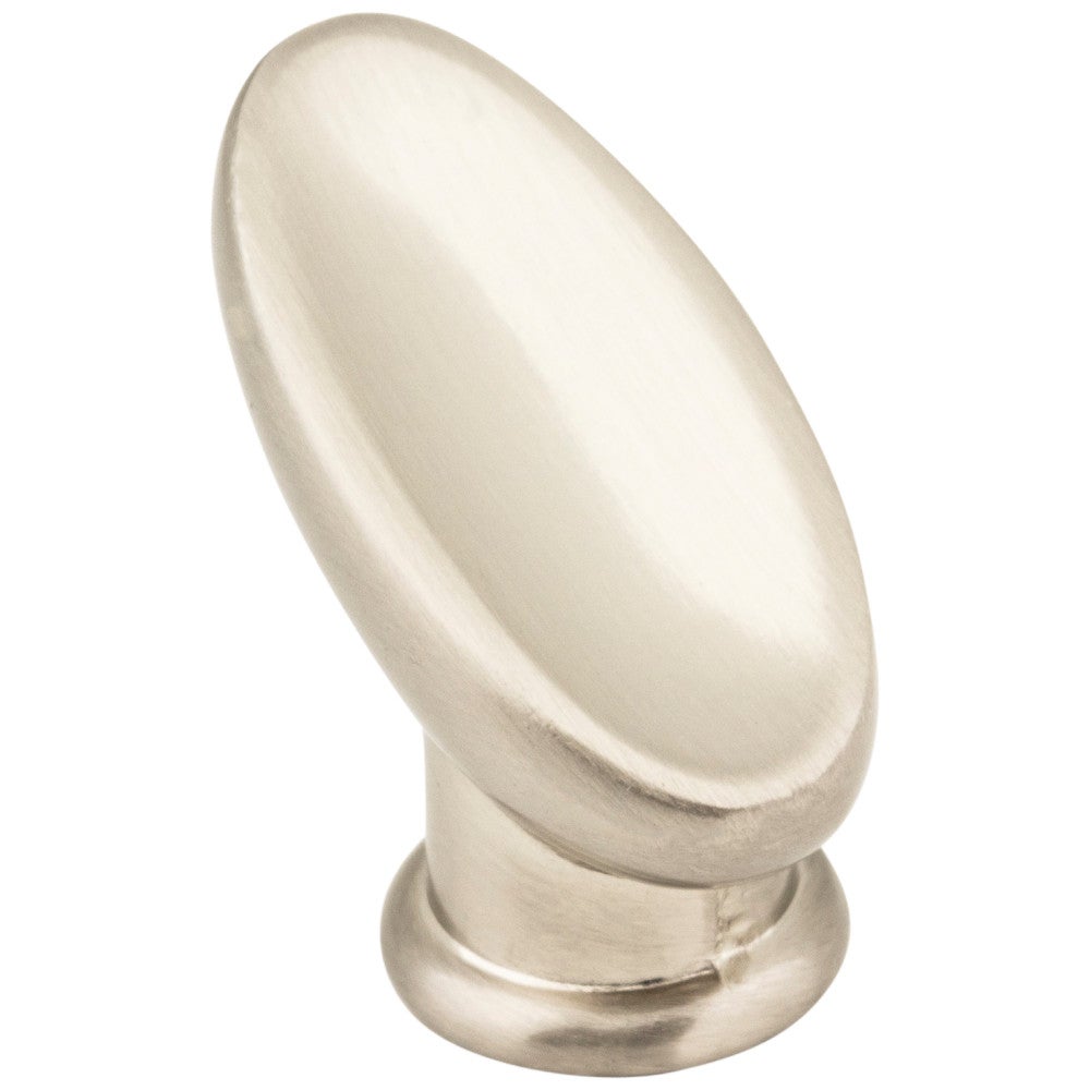 Hardware Resources 1-1/16" Overall Length Satin Nickel Oval Capri Cabinet Knob