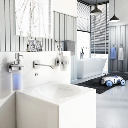 HOUSE - Holder with Frosted Glass Soap Dispenser wall mounted