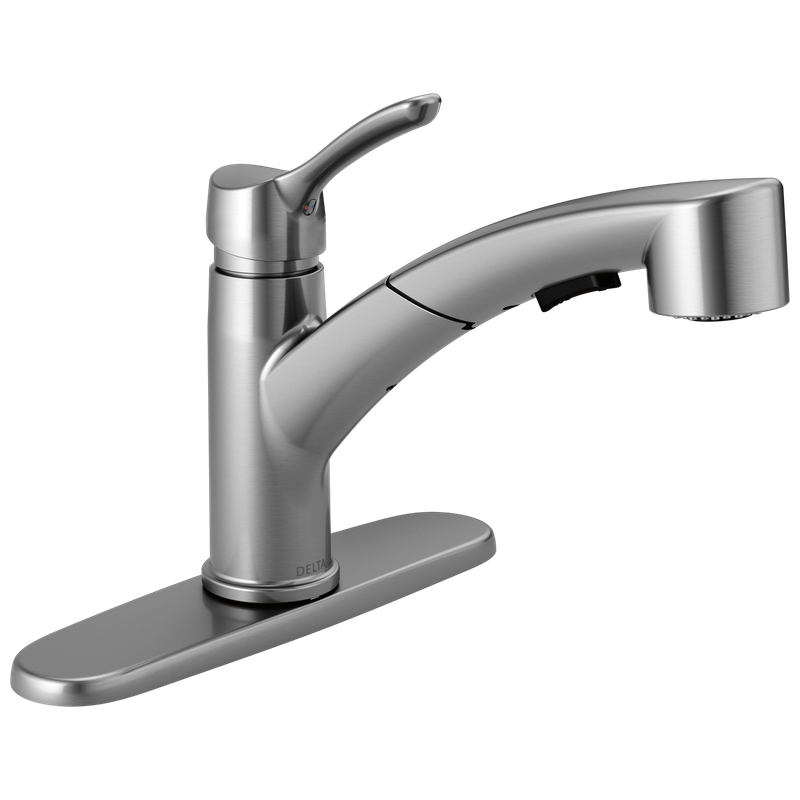 Delta Collins™ Single Handle Tract-Pack Pull-Out Kitchen Faucet