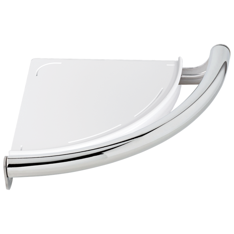 Delta BathSafety Contemporary Corner Shelf with Assist Bar