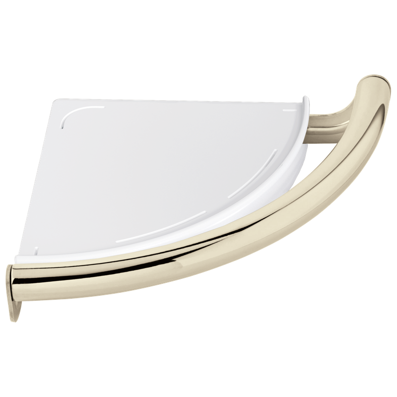 Delta BathSafety Contemporary Corner Shelf with Assist Bar