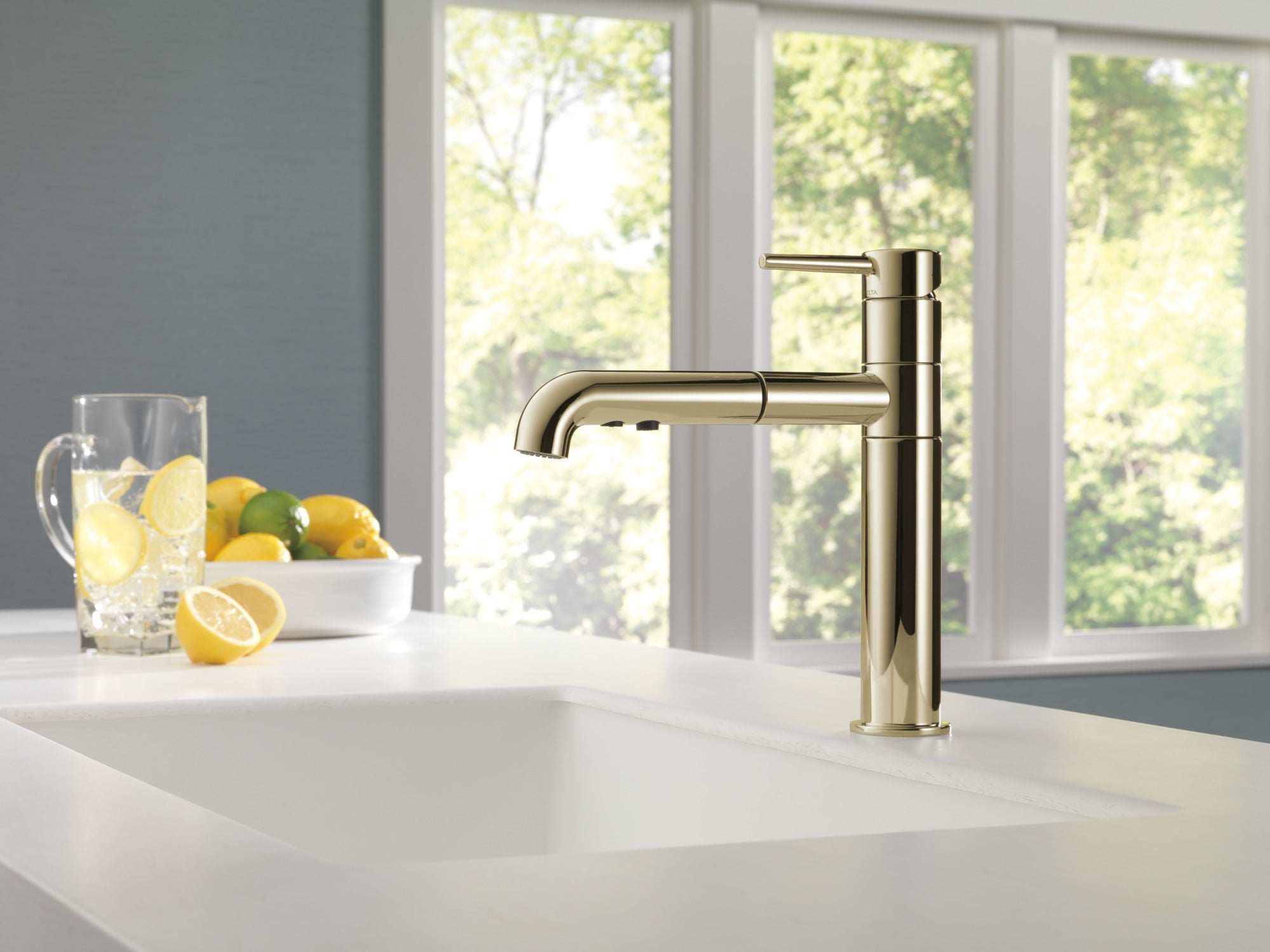 Delta Trinsic® Single Handle Pull-Out Kitchen Faucet